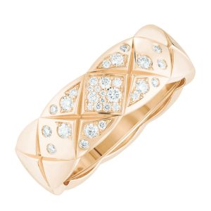CHANEL COCO CRUSH 18K GOLD DIAMOND RING