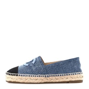 CHANEL CC DENIM ESPADRILLES