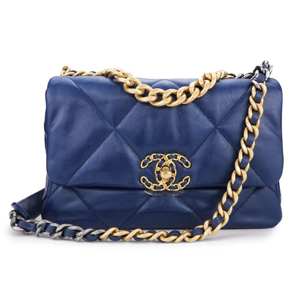 CHANEL QUILTED LAMBSKIN MEDIUM CHANEL 19 FLAP BAG - Image 2