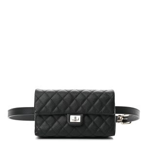 CHANEL QUILTED GRAINED CALFSKIN 2.55 REISSUE BELT CLUTCH BAG