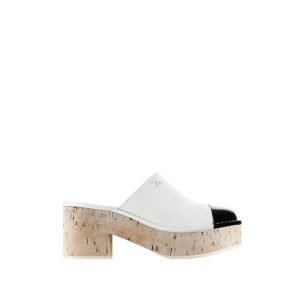 CHANEL INTERLOCKING CC LOGO MULES CLOGS