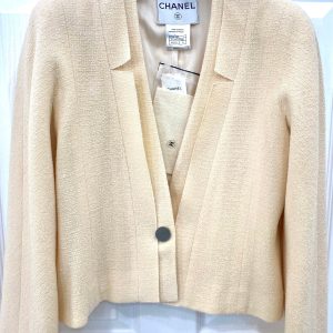 CHANEL LAINE WOOL SILK BLAZER
