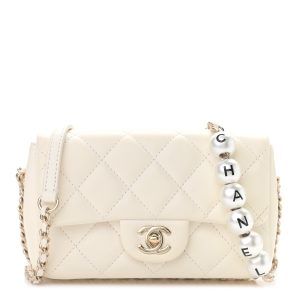 CHANEL QUILTED LAMBSKIN MY PRECIOUS MINI FLAP BAG