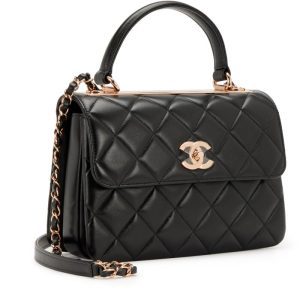 CHANEL QUILTED LAMBSKIN SMALL TRENDY CC TOP HANDLE BAG