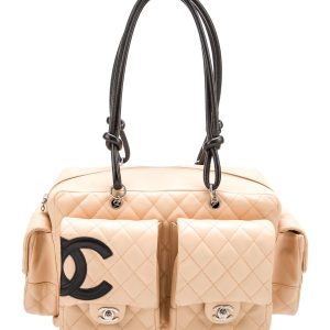 CHANEL QUILTED CALFSKIN LIGNE CAMBON MULTIPOCKET REPORTER BAG
