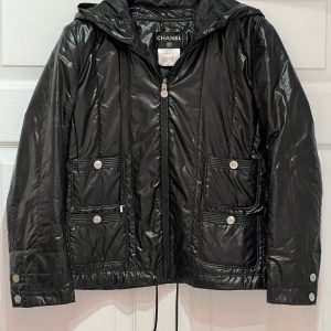 CHANEL HOODED NYLON JACKET