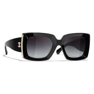 CHANEL OVERSIZED RECTANGLE SUNGLASSES