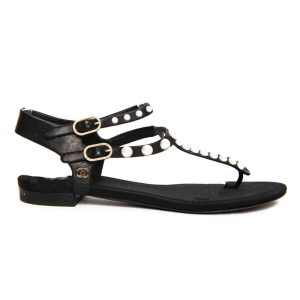 CHANEL PEARL EMBELLISHED THONG FLAT SANDALS