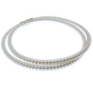 CHANEL PEARL GOLD-TONE MAGNETIC CLOSURE CHOKER NECKLACE