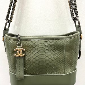 CHANEL CC PYTHON GABRIELLE HOBO BAG