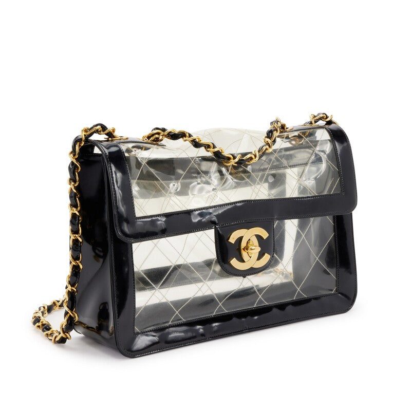 CHANEL QUILTED CC JUMBO DOUBLE CHAIN BAG - Image 2