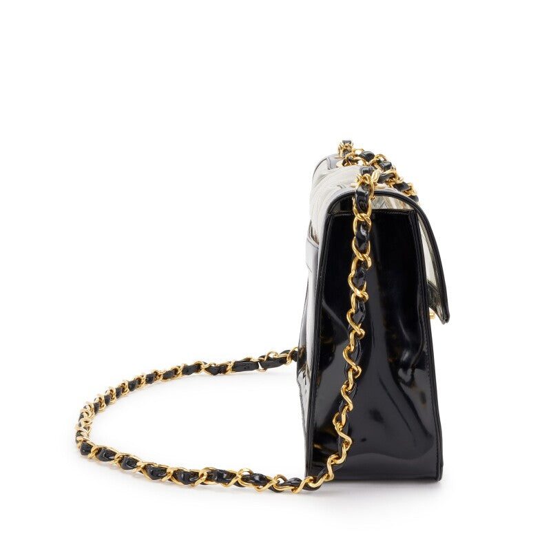 CHANEL QUILTED CC JUMBO DOUBLE CHAIN BAG - Image 4