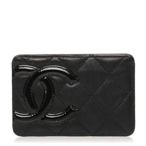 CHANEL LIGNE CAMBON QUILTED CALFSKIN CARD HOLDER