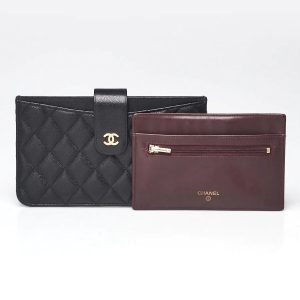 CHANEL CAVIAR QUILTED CLASSIC STRAP POUCH WALLET