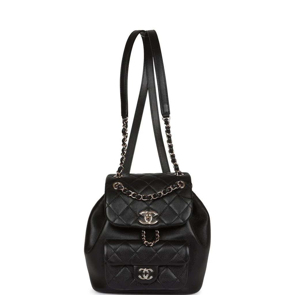 CHANEL CC QUILTED LAMBSKIN MINI DUMA BACKPACK - Image 4