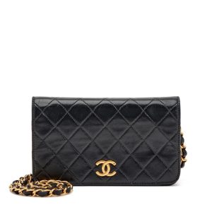 CHANEL QUILTED LAMBSKIN LEATHER MINI FULL FLAP BAG