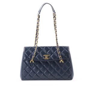CHANEL QUILTED LAMBSKIN MISIA CAMERA FLAP BAG-HS