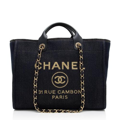 CHANEL LUREX CANVAS MEDIUM DEAUVILLE TOTE - Image 2