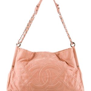 CHANEL QUILTED CALFSKIN LEATHER SEA HIT IRIDESCENT LARGE TOTE BAG