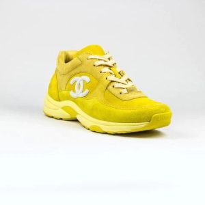 CHANEL CC SUEDE CALFSKIN SNEAKERS