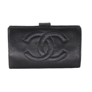 CHANEL CC CAVIAR LAMBSKIN TIMELESS FRENCH WALLET