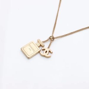 CHANEL CC NO 5 PERFUME BOTTLE NECKLACE