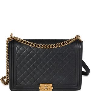 CHANEL QUILTED LAMBSKIN XL BOY FLAP BAG