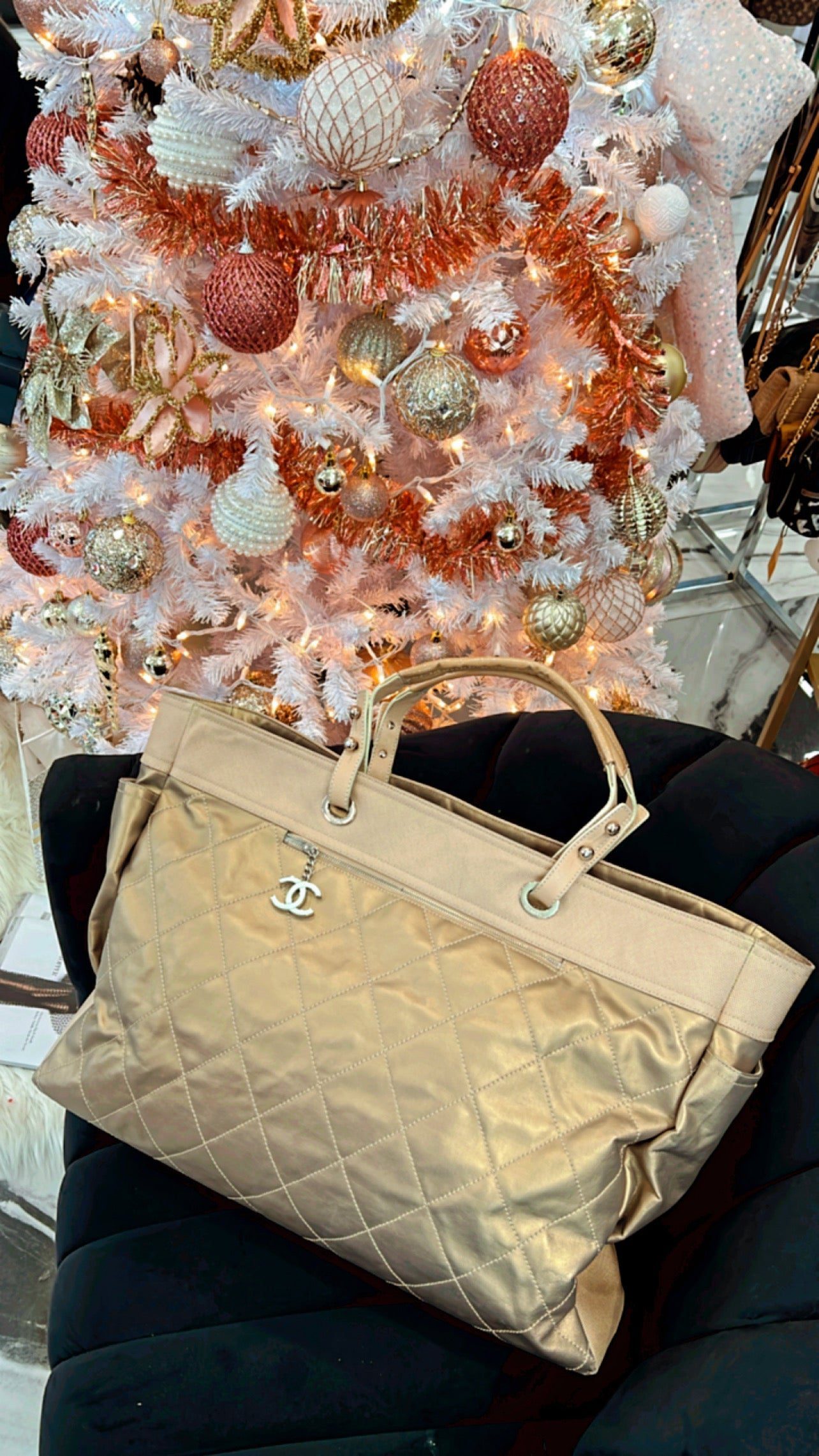 CHANEL PARIS BIARRITZ QUILTED XL TOTE BAG - Image 3