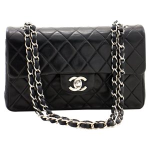 CHANEL Classic Double Flap Bag Quilted Caviar Medium
