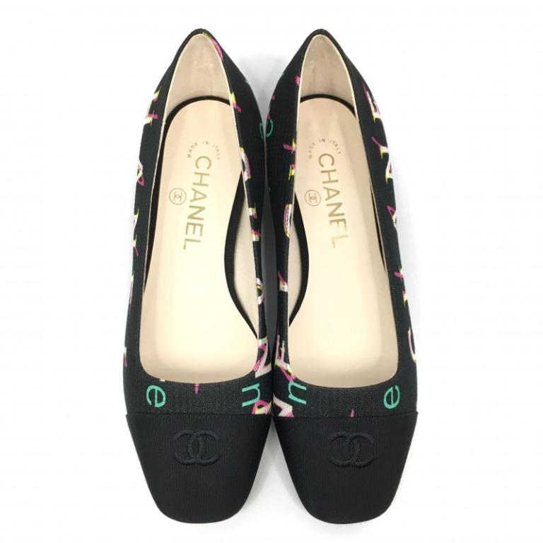 CHANEL CC COCO MARK PRINT BALLET FLATS - Image 4