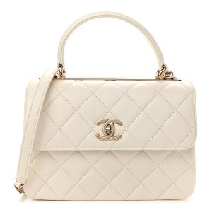 CHANEL QUILTED LAMBSKIN SMALL TRENDY CC HANDLE FLAP BAG
