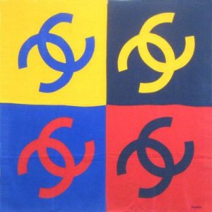CHANEL CC MULTICOLOR SCARF