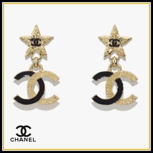 CHANEL CC STAR DROP EARRINGS