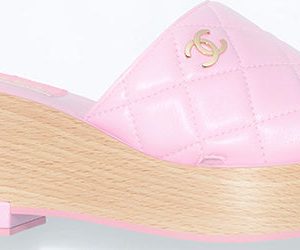 CHANEL CC COCO QUILTED LAMBSKIN LEATHER MULES