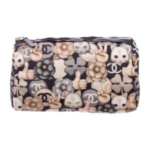 Chanel Cat Emoticon Cosmetic Pouch