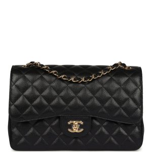 CHANEL CAVIAR QUILTED CLASSIC JUMBO DOUBLE FLAP BAG