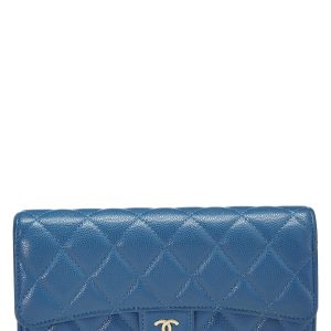 CHANEL CAVIAR QUILTED LAMBSKIN CLASSIC FLAP WALLET