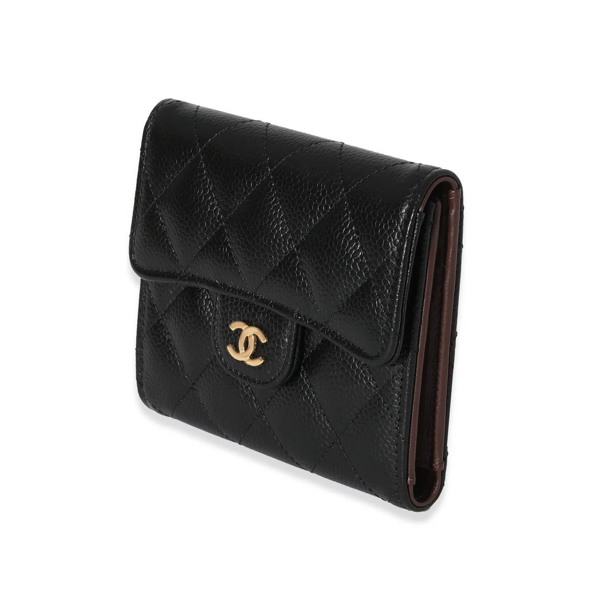 CHANEL CAVIAR QUILTED CC CLASSIC TRI-FOLD WALLET - Image 2