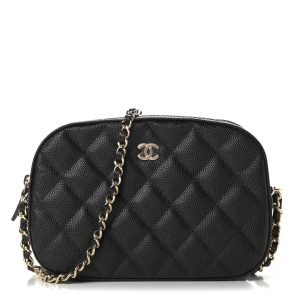 CHANEL Caviar Quilted Vanity With Chain