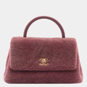 CHANEL COCO HANDLE MOUTON 2WAY HANDBAG