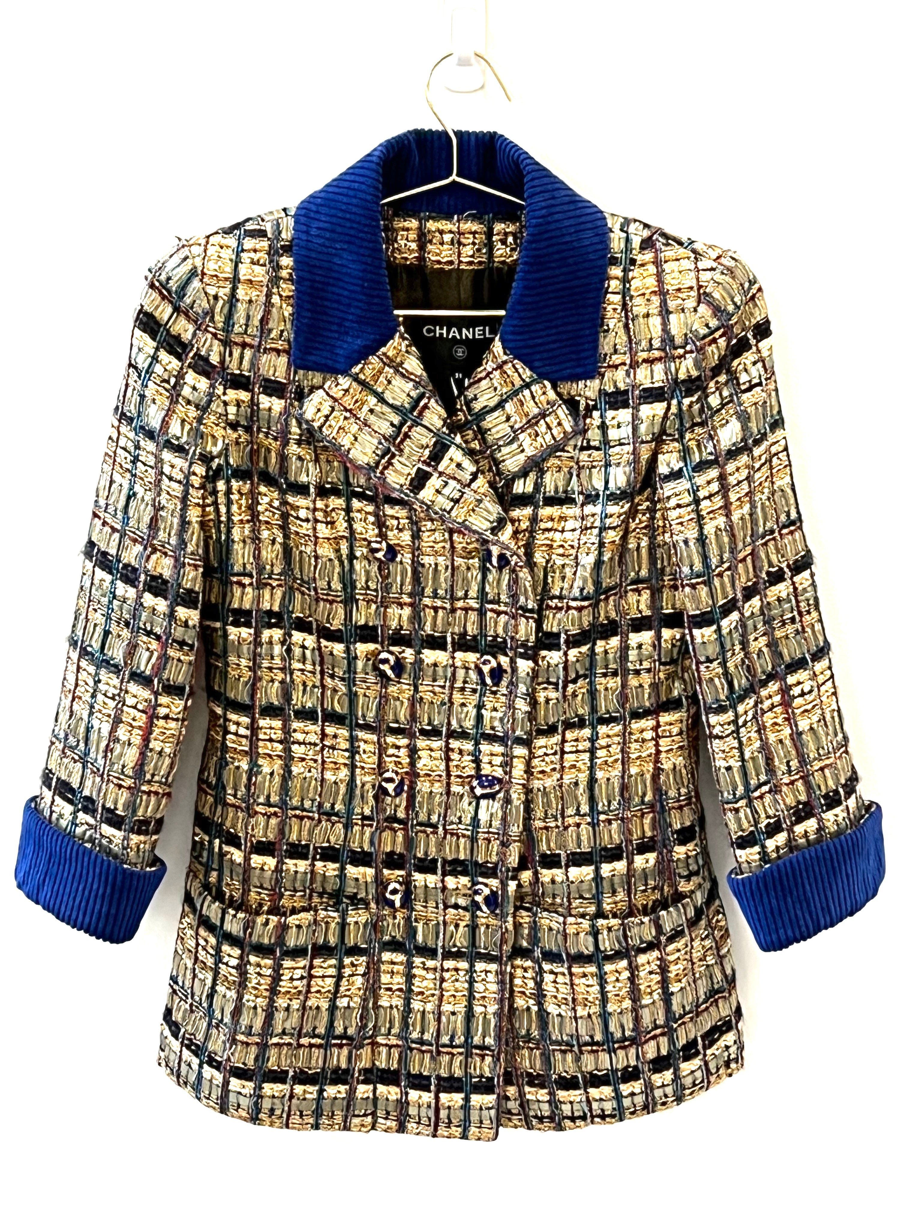 CHANEL EGYPT COLLECTION GOLD RUNWAY TWEED JACKET - Image 2