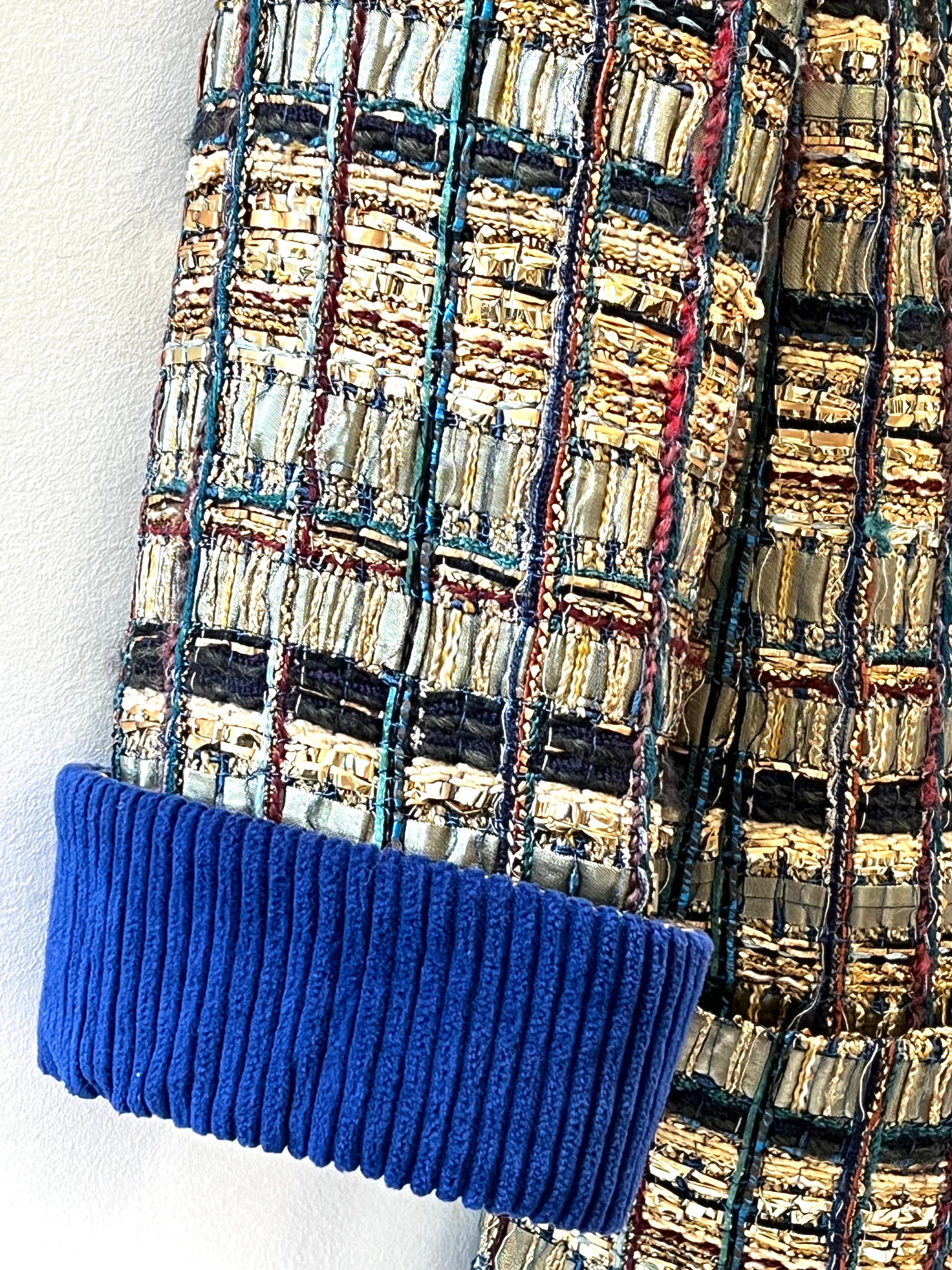CHANEL EGYPT COLLECTION GOLD RUNWAY TWEED JACKET - Image 3