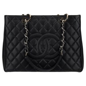 CHANEL CAVIAR QUILTED LEATHER GST TOTE BAG