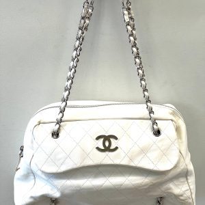 CHANEL LAMBSKIN LARGE BOWLER BAG