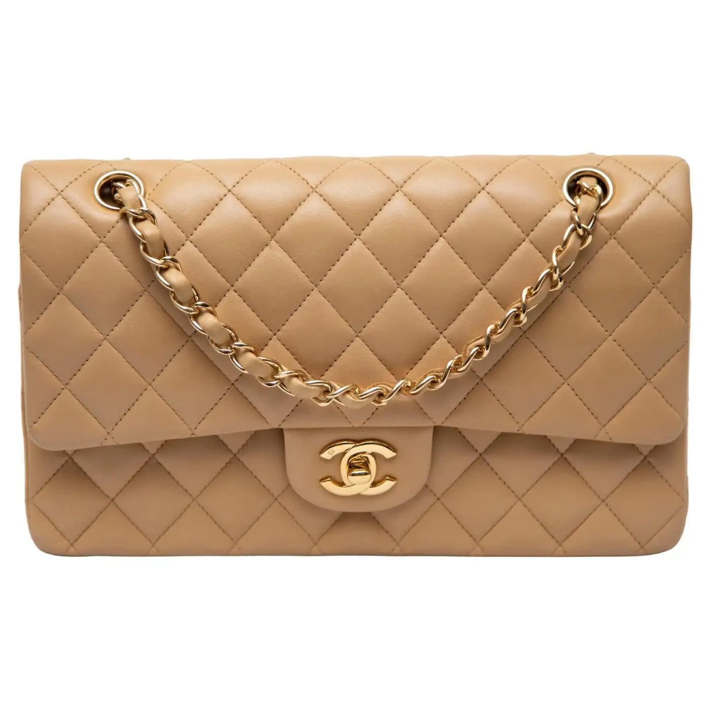 CHANEL QUILTED CALFSKIN CLASSIC DOUBLE FLAP MEDIUM SHOULDER BAG