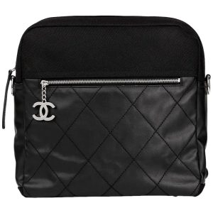 CHANEL PARIS BIARRITZ CC QUILTED COATED CANVAS BACKPACK