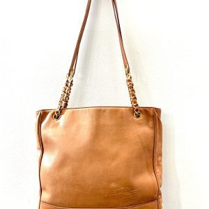 CHANEL BROWN LEATHER VINTAGE BAG