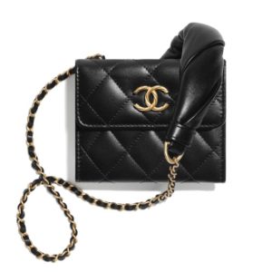 CHANEL MINI QUILTED WALLET ON CHAIN