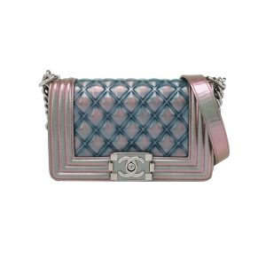 Chanel Le Boy Small Mermaid Multicolor Patent Leather Bag 2018-2019