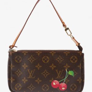 Louis Vuitton Takashi Murakami Cherry Pochette Accessoire Monogram / Red Canvas